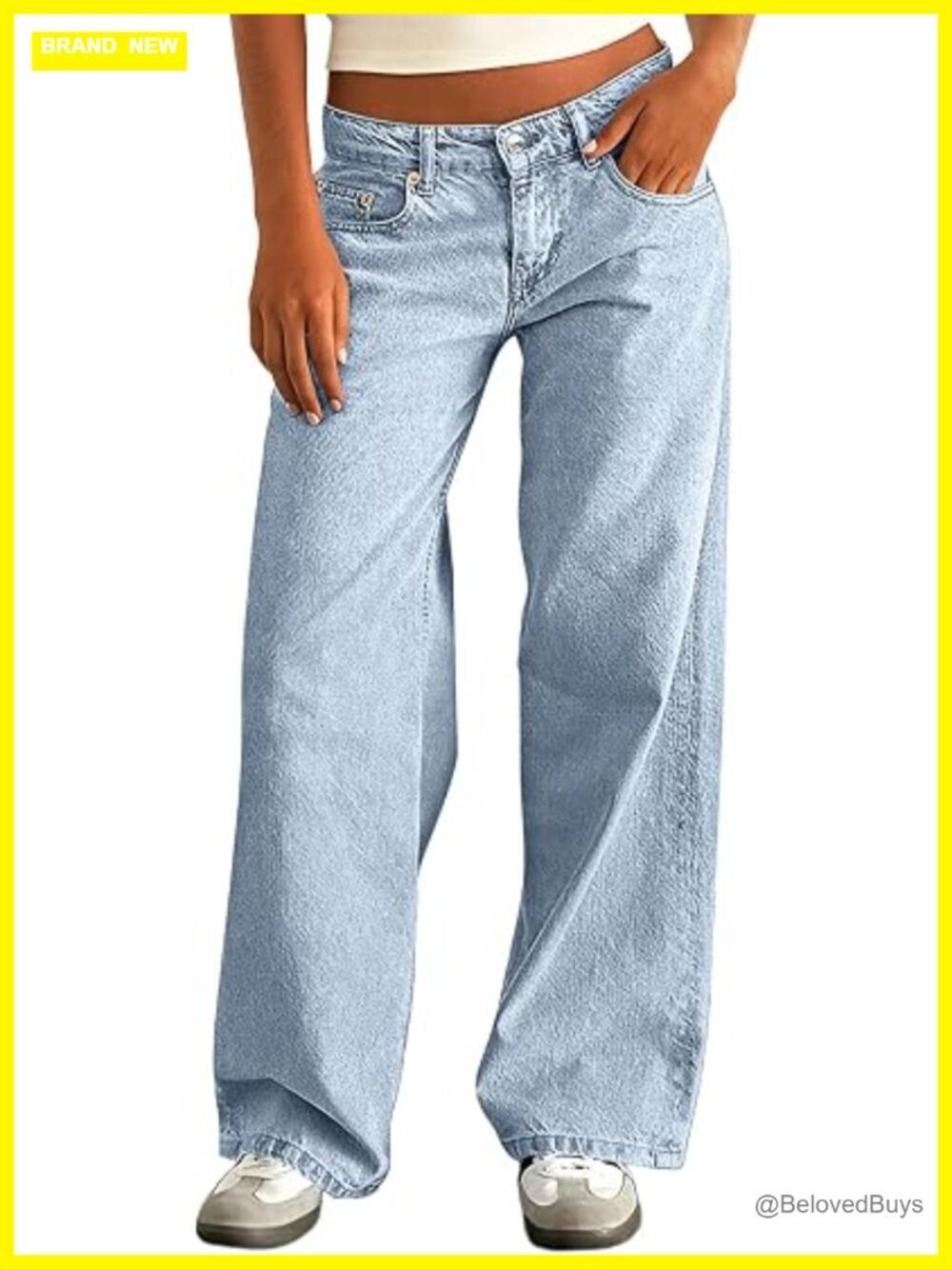 Baggy Low Rise Straight Wide Leg Boyfriend Distressed Denim Pants